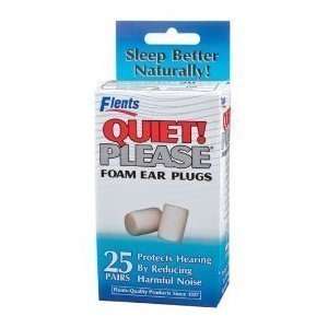  Quiet Please Foam Ear Plugs   25 Pair Per Package Health 