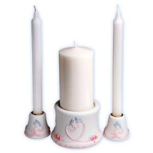 Precious Moments Wedding Unity Candle Holder Set by Precious Moments 