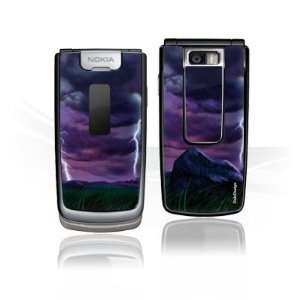  Design Skins for Nokia 6600 Fold   Purple Lightning Design 