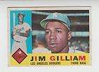 JIM GILLIAM #255 Los Angeles Dodgers Third Base 1960 Se
