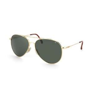 Gold AO American Optical General Sunglasses 58mm Green Lens w/ Wire 