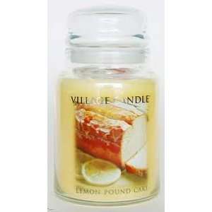  Village Candle Lemon Pound Cake Jar Candle 26 oz