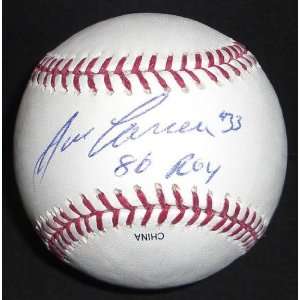 Autographed Jose Canseco Baseball   with ROY 86 Inscription  