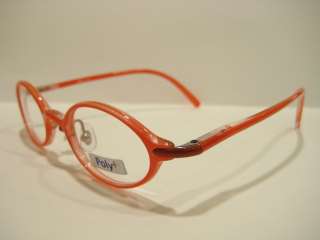 3503 Childrens Kids Orange Flexible Oval Eyeglasses 42  