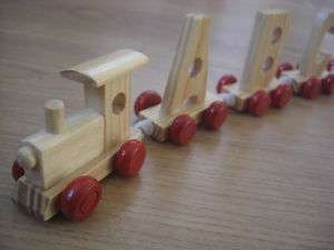 Wooden Railway Train Letters Names Birthday Christening  