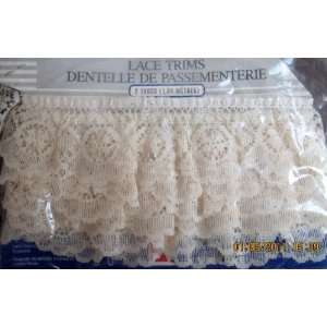  Lace Trim 2 Yards X 1 1/2 Wide Beige/Off White Color 