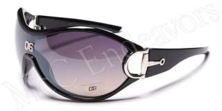 New DG Womens Sunglasses Ladies Celebrity Fashion Shield Style Eyewear 