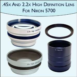   2x Telephoto Pro Lens Set for Nikon Coolpix 5700
