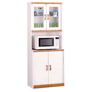  Ameriwood Carina Collection Microwave Cart (White) 4560 