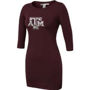  Texas A&M Aggies Womens Maroon Fitted Dress Sports 