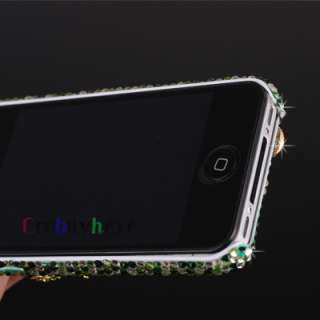 3D peacock Bling Crystal full rhinestone Case Cover for Apple Iphone 4 