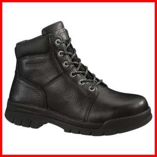 WOLVERINE BLACK 6 MARQUETTE BOOTS (work footwear steel toe 
