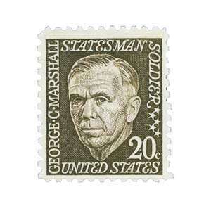 1289   1967 20c George Catlett Marshall Postage Stamp Numbered Plate 