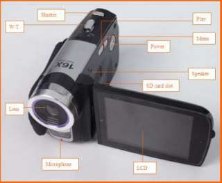 New HD Video Camera Camcorder DV 16MP 3.0LCD 16x Digital Zoom Free 