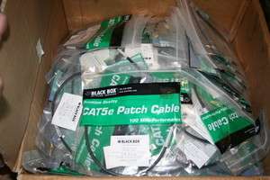   Pallet Lot of 100 New Black Box CAT5e Patch Cables 1 0.3m  