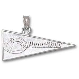    Penn State & Lion Head Pennant Pendant (Silver)
