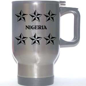  Personal Name Gift   NIGERIA Stainless Steel Mug (black 