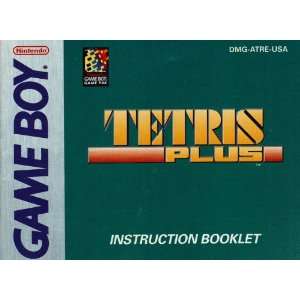  Tetris Plus GB Instruction Booklet / Manual (Nintendo Game 