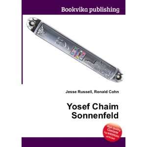  Yosef Chaim Sonnenfeld Ronald Cohn Jesse Russell Books