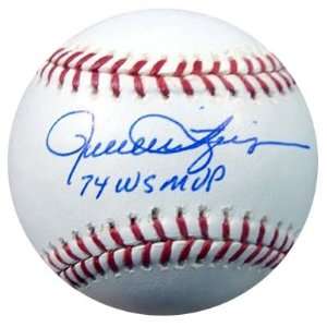 Rollie Fingers 74 WS MVP Autographed/Hand Signed MLB Baseball PSA/DNA