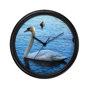  White Swan Decorative Wall Art Clock, 10