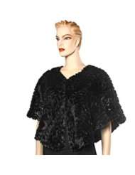 Black Faux Cloche Fur & Sequin Bolero Shrug Jacket