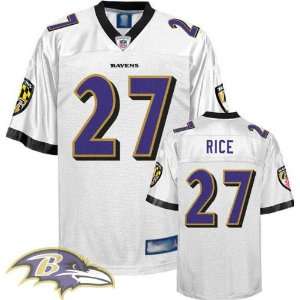   #27 Ray Rice White Nfl Football Authentic Jersey