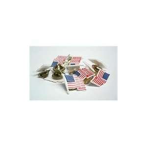   of 12 USA American Pride Red White & Blue 0.5 Flag Pin