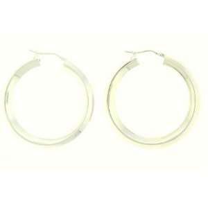  Silver Hoop Earrings 