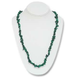 447.00 Carat Natural Malachite Chip Necklace 32 Inch  