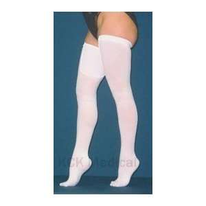 com White Thigh Length T.E.D. Anti Embolism Stocking with Closed Toe 