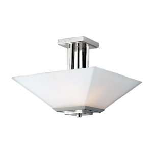   Ceiling Fixture with Glass Square Shade from the Affinia Collection