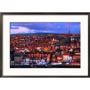  Town Buildings at Dawn, Whitby, North Yorkshire, England 