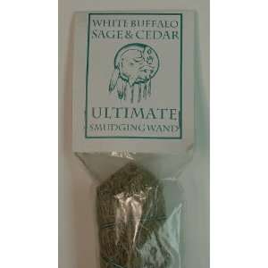 Sage and Cedar   Ultimate Smudging Wand   White Buffalo 