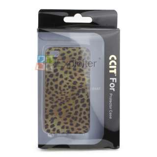 New Popular leopard striated shape Hard Back Case Cover For iPhone 4 
