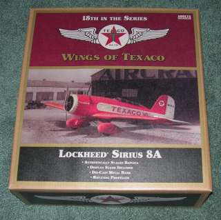 WINGS OF TEXACO REG. LOCKHEED SIRIUS 8A 18TH MIB  