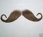   moustache winged real human hair handlebar wing costume fake mustache