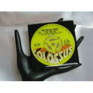  THE TEE SET 45 RPM RECORD DRINK COASTER   MA BELLE AMIE 