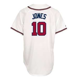  MLB Chipper Jones Atlanta Braves Replica Home Jersey 
