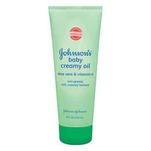  Johnsons Baby Creamy Oil Aloe Vera & Vitamin E 8oz 