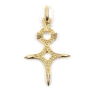  Nadejo P65138 Pendant Gold Plated Cross of agades Jewelry