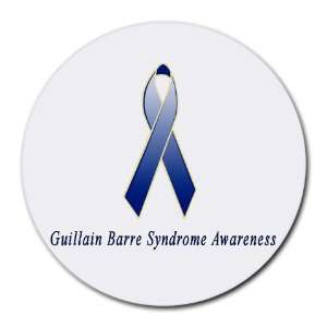  Guillain Barre Syndrome Awareness Ribbon Round Mouse Pad 