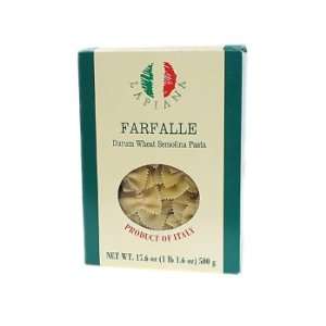La Piana Farfalle Durum Wheat Pasta, 1 Pound 1.6 Ounce  