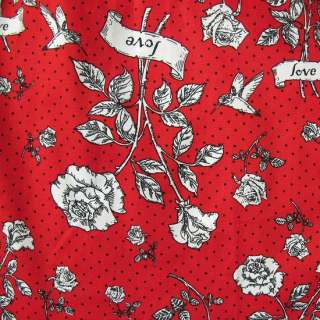 HELL BUNNY 50s Halter Neck Red Roses Mini Dress 8 16  