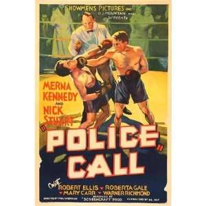  1930s Police Call Vintage Sports & Boxing Movie Antique 