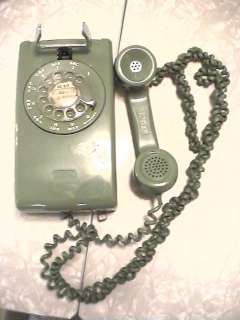 60s Retro Green Bell Western Electric 554 Wall Phone  