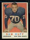   Topps Football Sam Huff 51 Original Owner Other 59s up Sale  