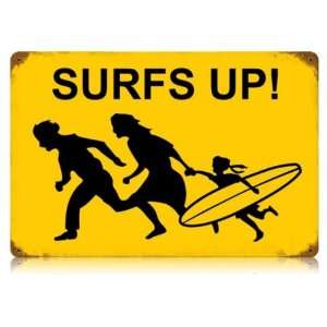   Surf Humor Vintage Metal Sign   Victory Vintage Signs