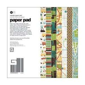  Basic Grey Wander Paper Pad 6X6 36 Sheets   18 Designs/2 