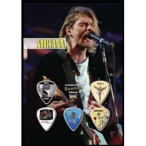  Nirvana Kurt Cobain Bronze Edition Guitar Pick Display 